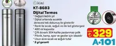 KİWİ KT-8683 DİJİTAL TERMOS ÇELİK 480 ML